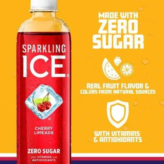 Sparkling Ice Cherry Limeade - 17 fl oz Bottle image {2}