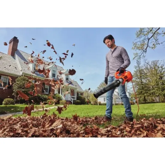 Black & Decker BEBL750 9 Amp Compact Corded Axial Leaf Blower image {7}