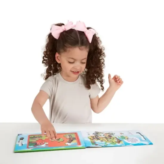 Melissa & Doug Magnetic Take-Along Jigsaw 2pc Bundle - Farm/Princesses image {1}