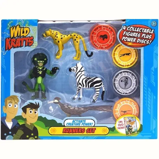 Jazwares Wild Kratts Action Figure Toy Set - Activate Creature Power - Runners, Set of 4 image {1}
