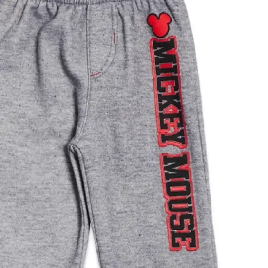 Disney Mickey Mouse Christmas Fleece Pullover Hoodie and Pants Outfit Set Infant to Little Kid  image {6}