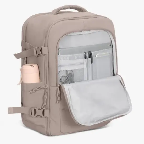 Hynes Eagle 30L Lightweight Puffy Backpack &ndash; Stylish Carry-On Travel Bag with Laptop Sleeve image {4}