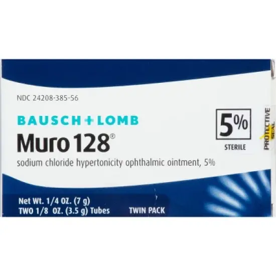 Bausch + Lomb Muro 128 Twin Pack Ointment 0.125 oz - 2 Tubes image {5}