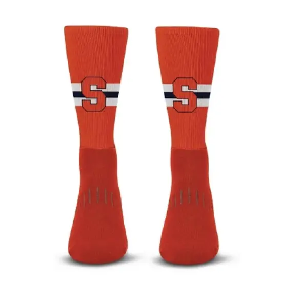 NCAA Syracuse Orange Streak Team Color Crew Socks - L image {1}