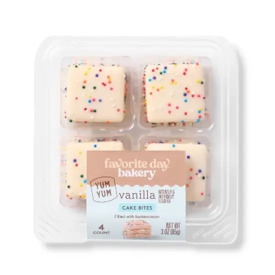 Vanilla Filled Cake Bites - 3oz/4ct - Favorite Day&trade; image {3}