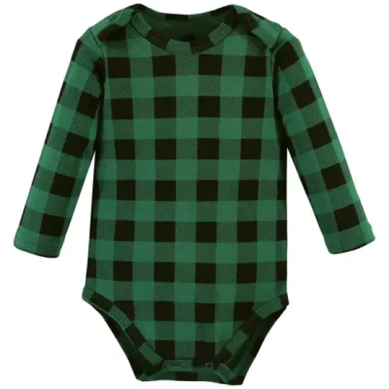 Hudson Baby Unisex Baby Cotton Long-Sleeve Bodysuits, Christmas Tree image {6}