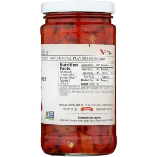 Jeff's Garden Roasted Bell Pepper Strips - Case of 6/12 oz image {4}