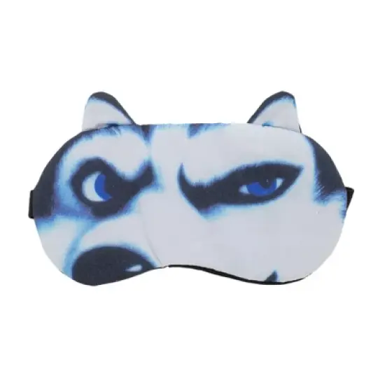 Unique Bargains Portable Husky Sleep Mask Black White 1 Pc image {3}