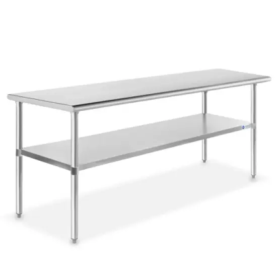 GRIDMANN Stainless Steel Tables with Undershelf, NSF Commercial Kitchen Work & Prep Tables for Restaurant and Home image {12}