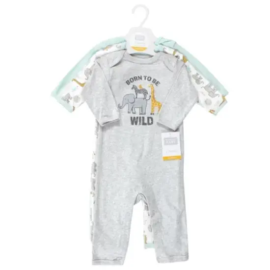 Hudson Baby Unisex Baby Cotton Coveralls, Little Monkey image {1}
