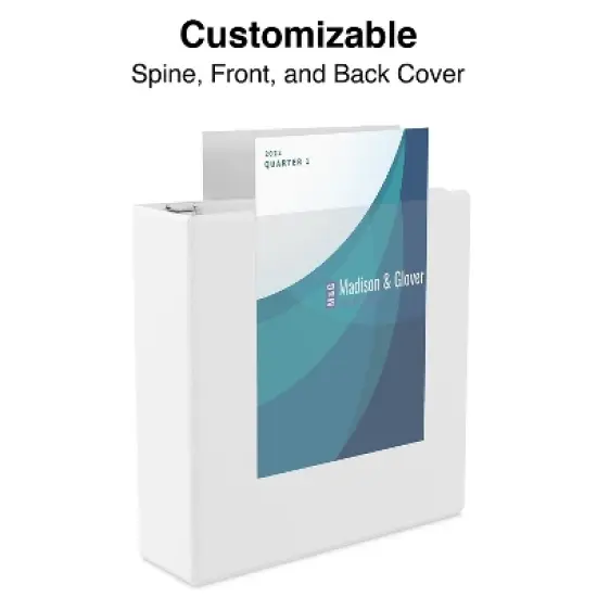 Staples 3" Simply View Binder with Round Rings White 6/Pack 23743/21691 image {3}