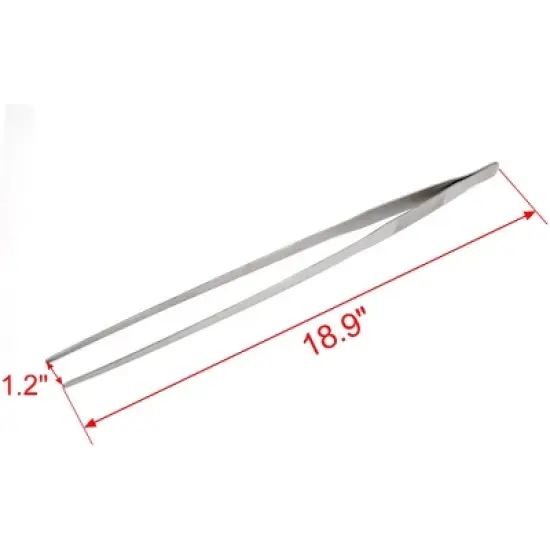 Unique Bargains Stainless Steel Straight Tweezer Aquarium Fish Tank Plant Cleaning Tools image {1}