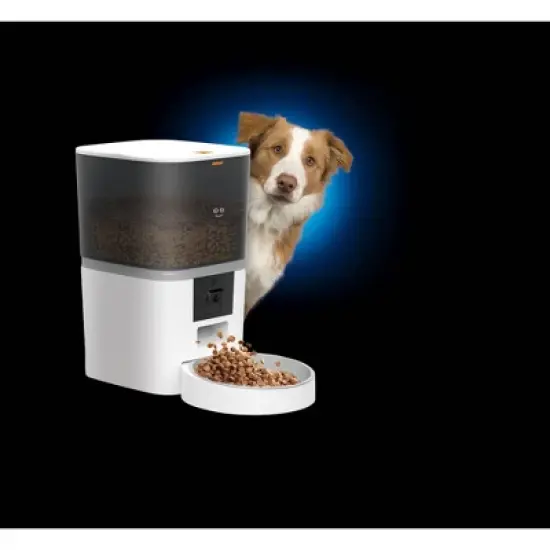 Geeni PetConnect Feeder + CAM 6L Smart Pet Feeder with Camera: Automated, App-Controlled, Treat Dispenser image {3}