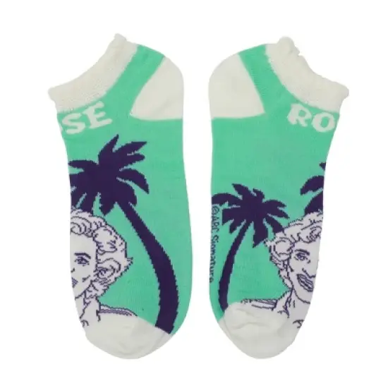 Golden Girls Character Illustrations Women's 5-Pair Ankle Socks image {5}