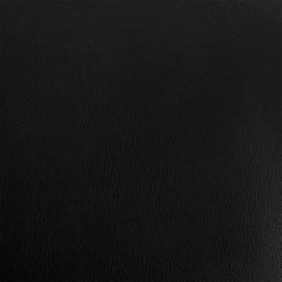 30" Brigden Swivel Counter Height Barstool with Faux Leather Black Metal - Armen Living image {9}