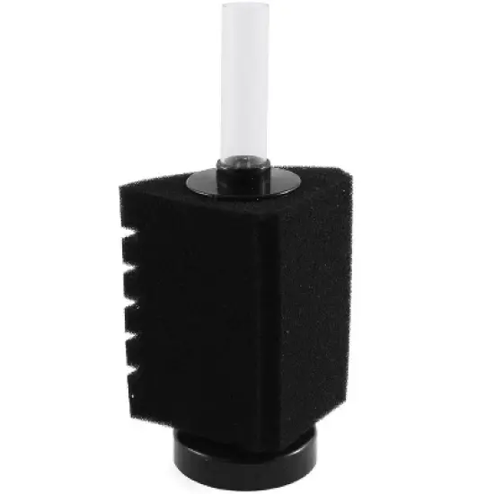 Unique Bargains Fish Tank Aquarium Betta Shrimp Sponge Filter Black 6.3" x 3.15" image {1}