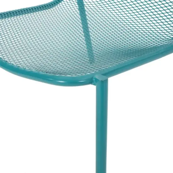 Christopher Knight Home Bucknell Outdoor Modern Metal 3 Piece Chat Set image {9}