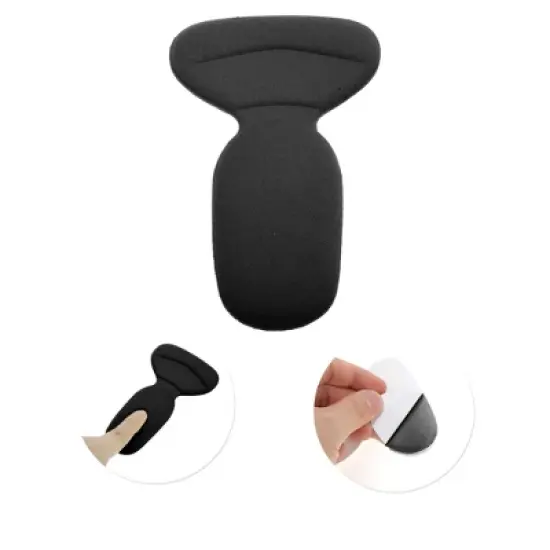 Unique Bargains Two-in-one Shoes Heel Pads One Size 2 Pair image {2}