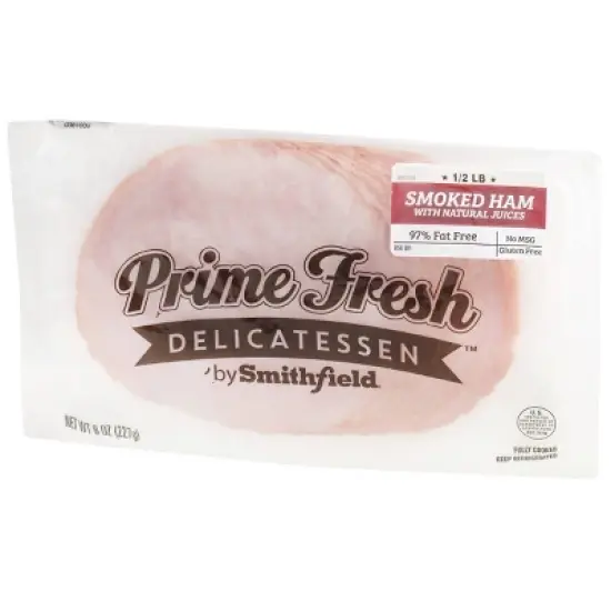 Prime Fresh Smoked Ham Lunchmeat - 8oz image {2}