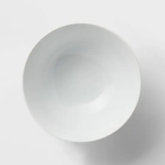 34oz Porcelain Noodle Bowl White - Threshold&trade;: Microwave & Dishwasher Safe, Ramen & Soup Bowl, Traditional Dining image {2}