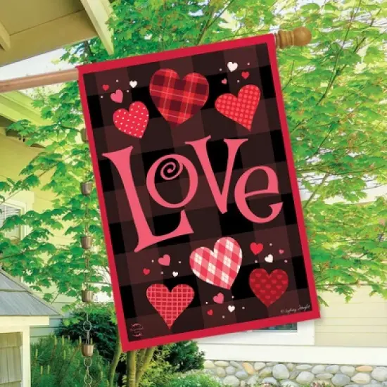 Briarwood Lane Hearts of Love Valentine's Day House Flag 28" x 40 image {3}