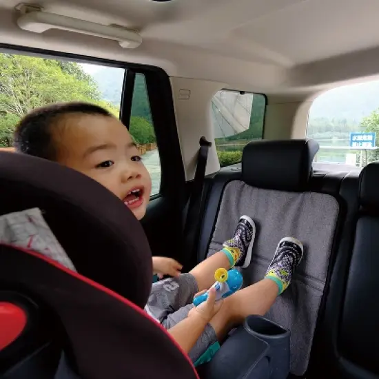 Joybi Black and Gray Child Seat Protection Mat, Protective Cover for Car Seats image {3}