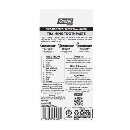 Orajel Kids Elmo Fluoride-Free Training Toothpaste & Toothbrush image {1}