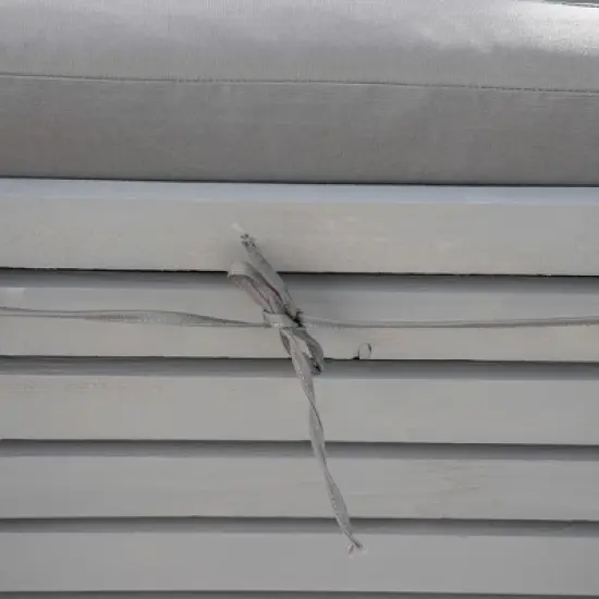 Outsunny Chaise Lounge Chair for Outdoor, Patio Recliner with 4-Position Adjustable Backrest and Cushion for Deck, Beach, Lawn and Sunbathing image {4}