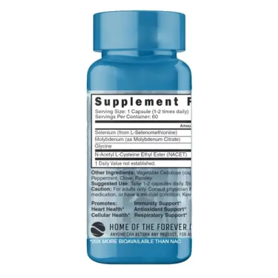 Nutri Neuro-NAC N-Acetyl L-Cysteine Ethyl Ester Dietary Supplement Capsules - 60ct image {1}