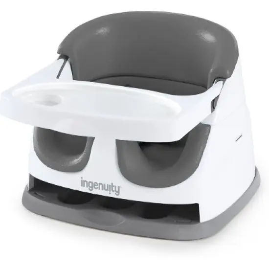 Ingenuity Baby Base 2-in-1 Booster Feeding and Floor Seat with Self-Storing Tray image {22}