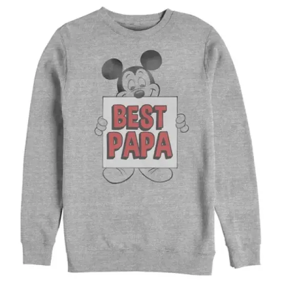 Men's Mickey & Friends Best Papa Sweatshirt image {3}
