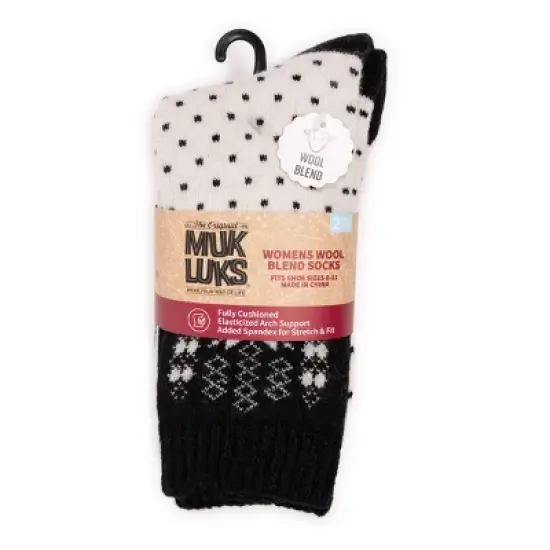 MUK LUKS Women's 2 Pack Wool Socks image {3}