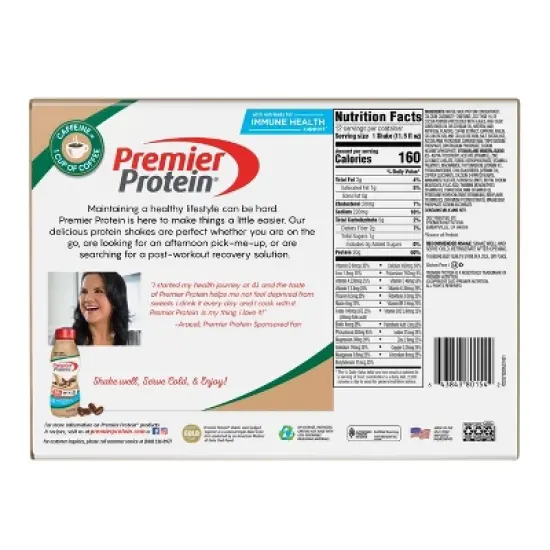 Premier Protein Nutritional Shake - Caffe Latte - 11.5oz/12ct image {1}