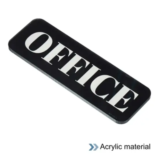 Unique Bargains Durable Acrylic Self-Adhesive Waterproof Decor Business Office Sign image {2}