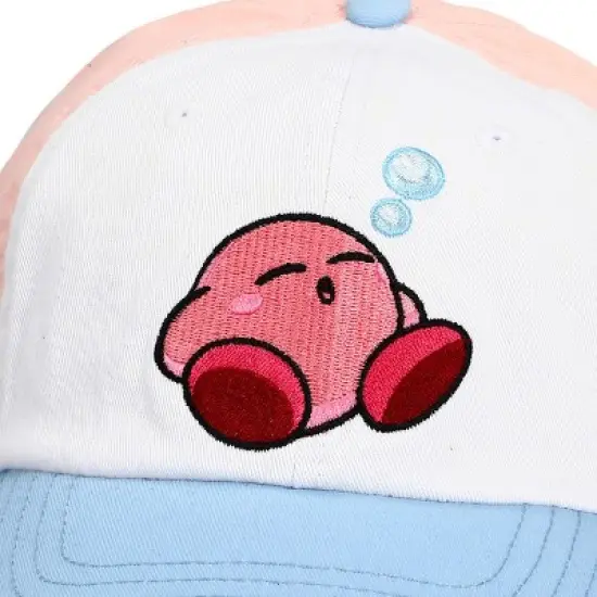 Kirby Sleeping Embroidered Art Men's Contrast Hat image {1}