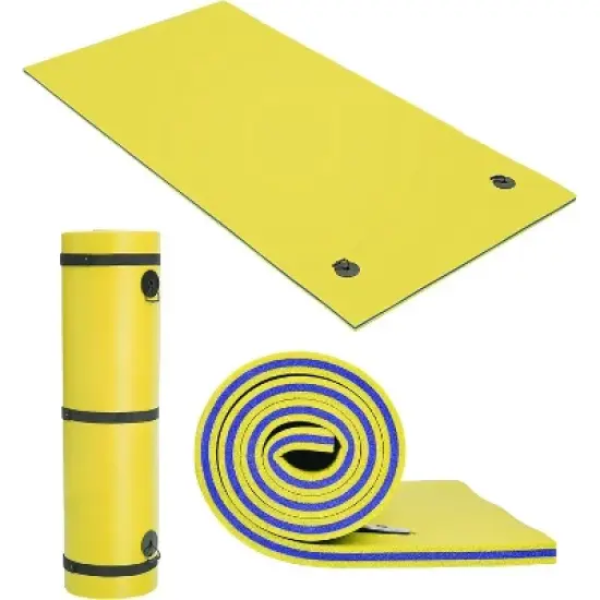 Acekool Floating Mat 8/10/12ft - Non-Slip Surface, Triple-Layer Foam & Quick-Dry Design for Pool/Lake, Teal image {7}