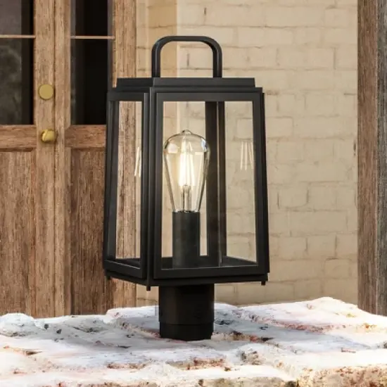 Urban Ambiance Luxury Farmhouse Outdoor Post Light 15.625''H x 7''W,  Olde Bronze Finish,  Macon Collection, UHP1384 image {7}