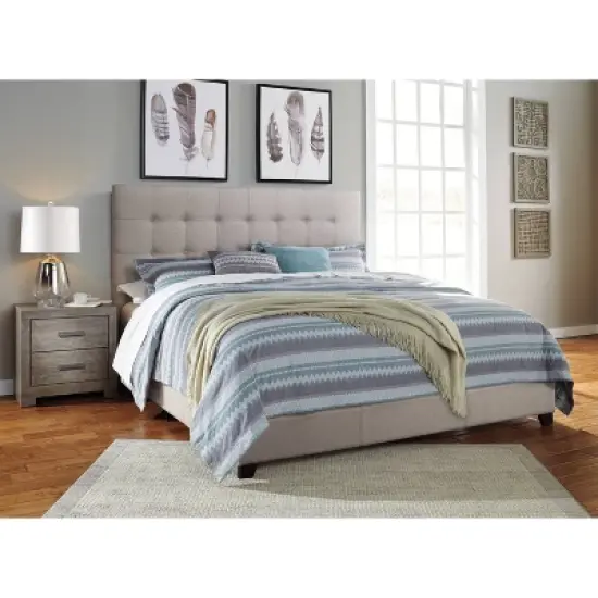 Dolante Queen Upholstered Bed Beige - Signature Design by Ashley image {4}