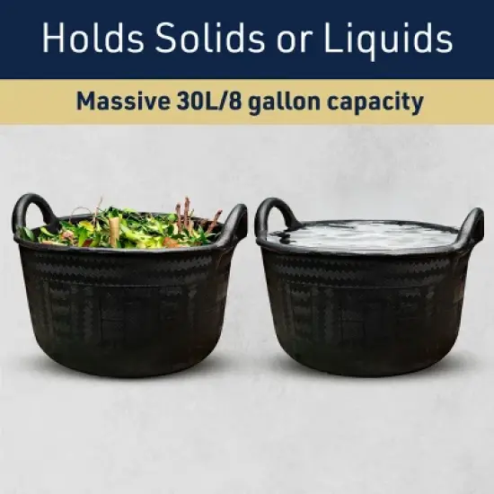 Kings County Tools 30L/8Gal Large Rubber Bucket image {1}