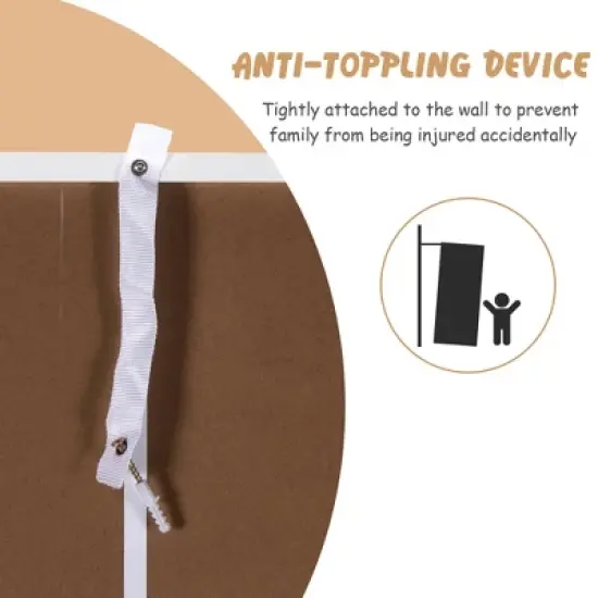 Costway Over The Toilet Storage Cabinet Bathroom Organizer w/ Adjustable Shelf image {7}