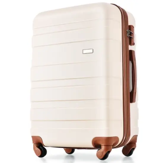 3 PCS Expandable ABS Hard Shell Luggage Set with Spinner Wheels and TSA Lock - ModernLuxe image {6}