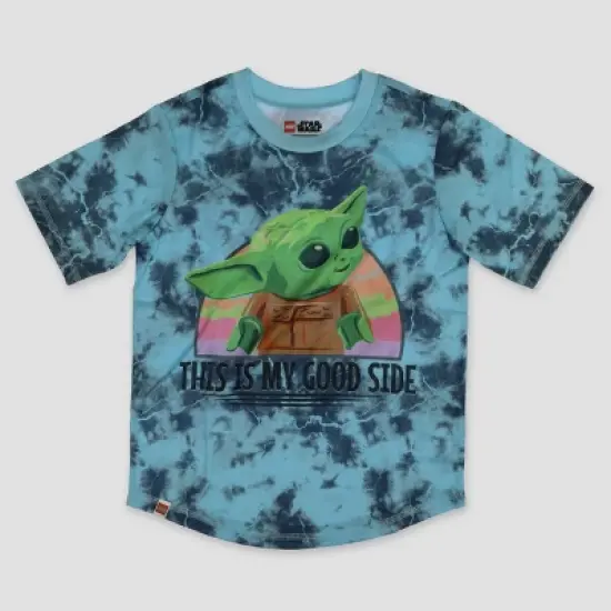 Boys' LEGO Star Wars: The Mandalorian 3pc Pajama Set - Light Blue image {3}