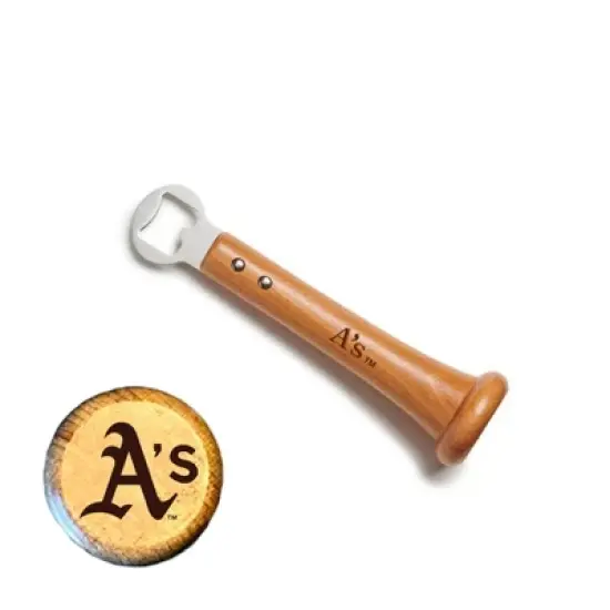 MLB Hardwood Pickoff Bottle Opener, Oakland Athletics image {2}