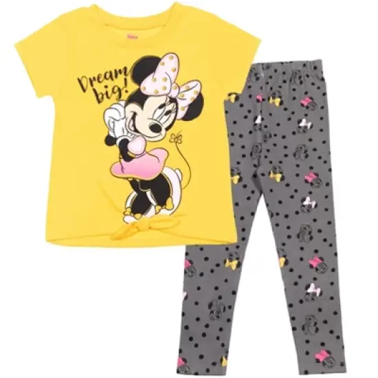 Disney Minnie Mouse T-Shirt and Leggings Outfit Set Infant to Little Kid image {17}