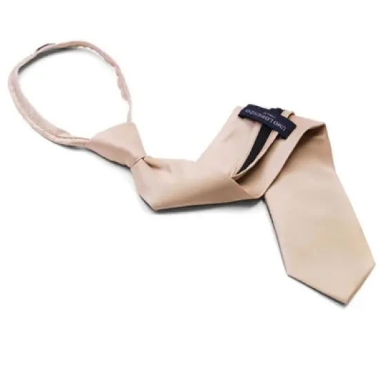 Men's Solid Color Pre-tied Zipper Necktie image {17}