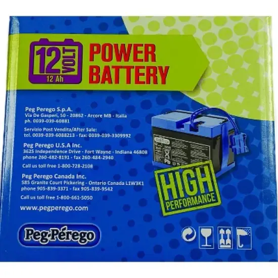 Peg Perego 12 Volt Rechargeable Battery image {2}