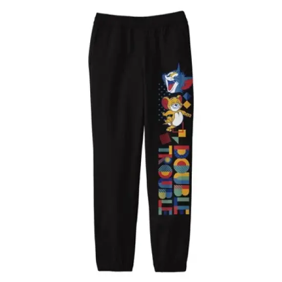 Tom & Jerry Building Block Tower Boy's Black Sweatpants image {5}