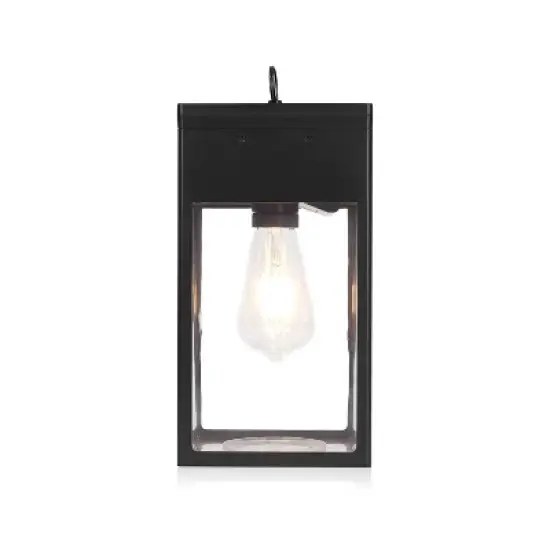 Techko Maid Solar Portable Edison Bulb Outdoor Lantern Matte Black image {8}