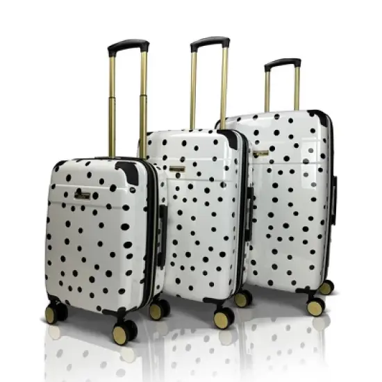 Jenni Chan Polka Dot 3-Piece Hardside Spinner Set image {9}