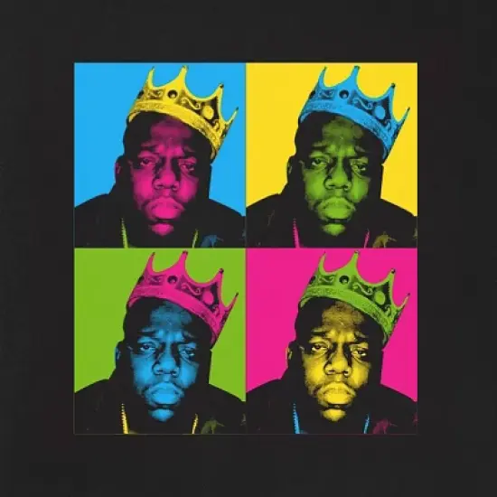 Men's Notorious B.I.G. Short Sleeve Graphics T-Shirt - Black image {1}